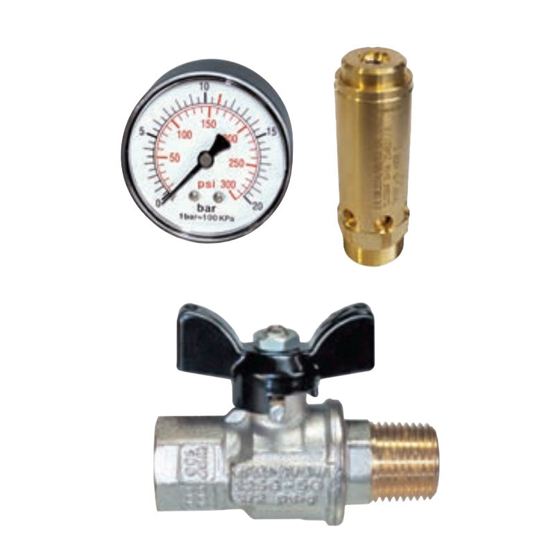 kit valvole di sicurezza per serbatoi aria