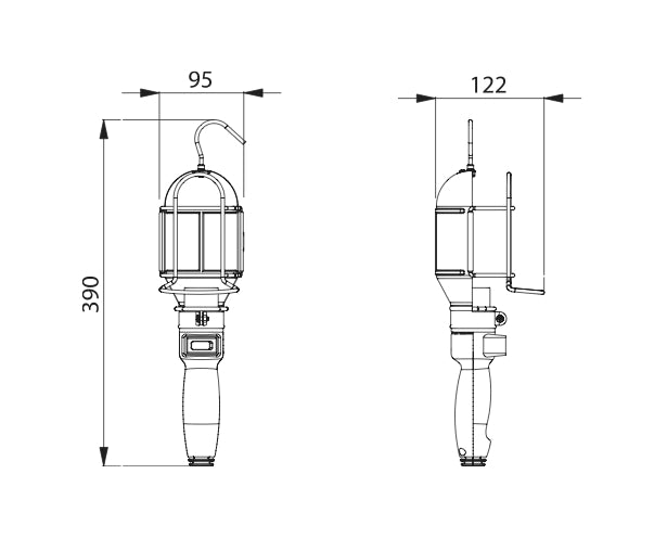 AM57/306 MAX 250V ZECA E27 AVVOLGITORE COMPLETO DI LAMPADA