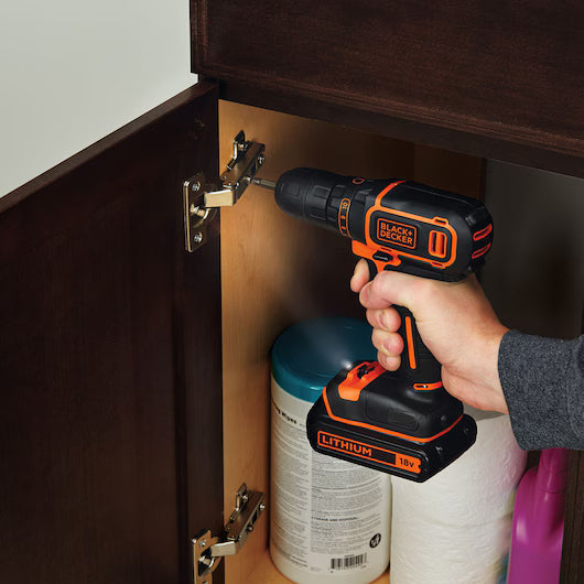 Black & Decker - Trapano/Avvitatore 18V Litio in valigetta - BDCDC18K-QW