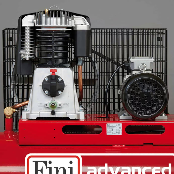 FINI BK119-270-7,5-A.P. Compressore ad alta pressione a cinghia bistadio, indicato per autoriparazioni e gommisti.