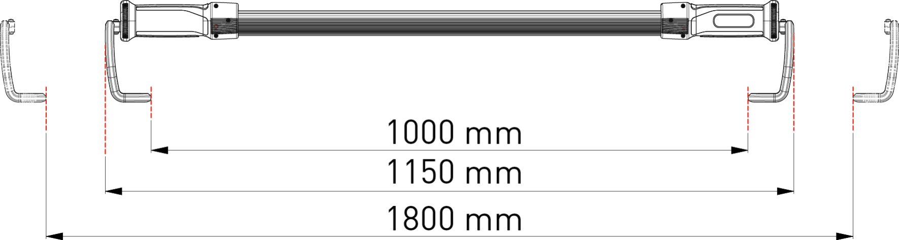 31900 230V ZECA LED LAMPADA SOTTOCOFANO CON CAVO 2,5M
