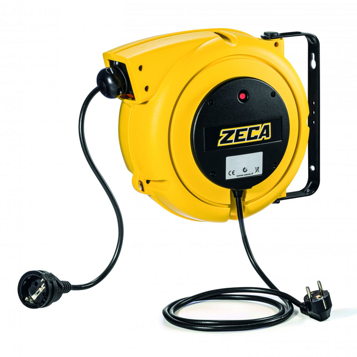 4315/GS ZECA PROLUNGA CON RIENTRO AUTOMATICO 15M CON PRESA E SPINA SCHUKO