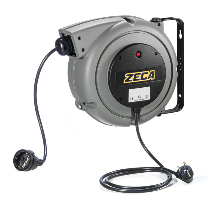 4315/SGS ZECA PROLUNGA CON RIENTRO AUTOMATICO 15M CON PRESA E SPINA SCHUKO