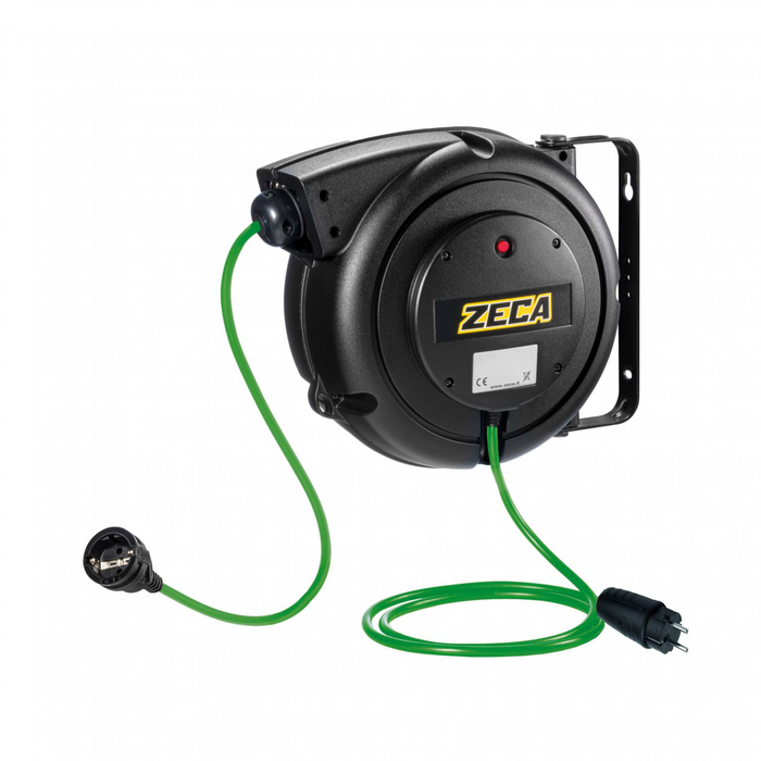 4325/GS SAFE ZECA PROLUNGA CON RIENTRO AUTOMATICO 15M CON TRIPLA PRESA E SPINA SCHUKO