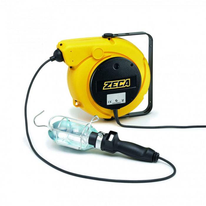 5908/T306 230V ZECA E27 AVVOLGITORE COMPLETO DI LAMPADA CON TRASFORMATORE