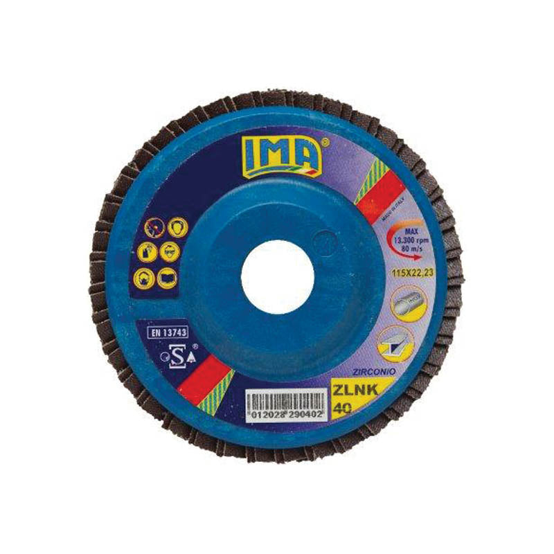 Dischi lamellari con supporto in nylon Zirconio ZLNK 115 [ 115×22,23 ]